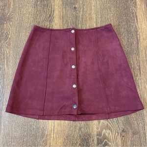 Women’s Jack by BB Dakota Suede Look Skirt Small